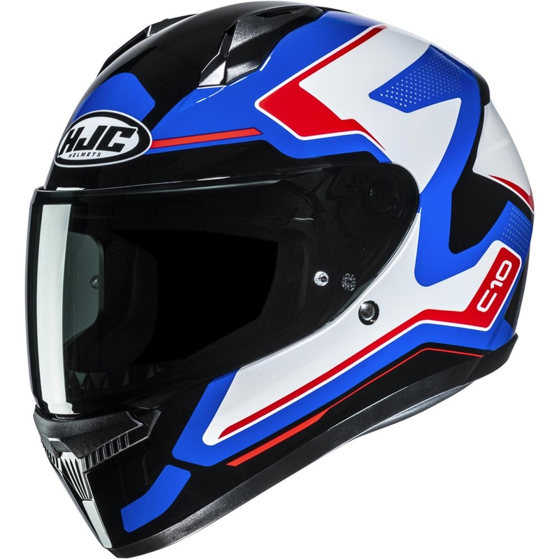 Cască integrală pentru motocicletă HJC C10 Cric MC21 negru-albastru-alb
