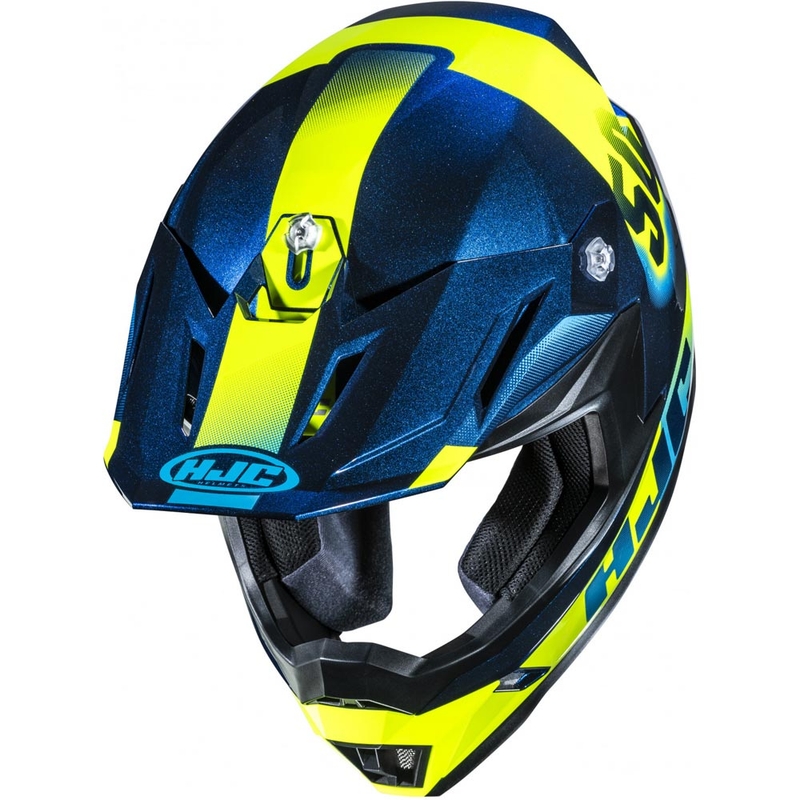 Cască motocross HJC C50 Dash MC2 albastru-galben fluo