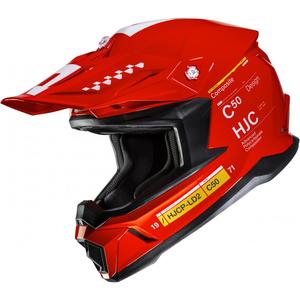 Casca motocross HJC C50 Tagg MC1 rosie