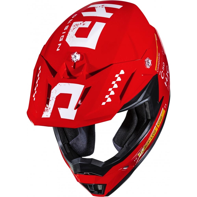 Casca motocross HJC C50 Tagg MC1 rosie