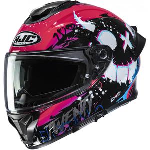 Cască integrală pentru motocicletă HJC C71 FQ20 MC8 negru-roz