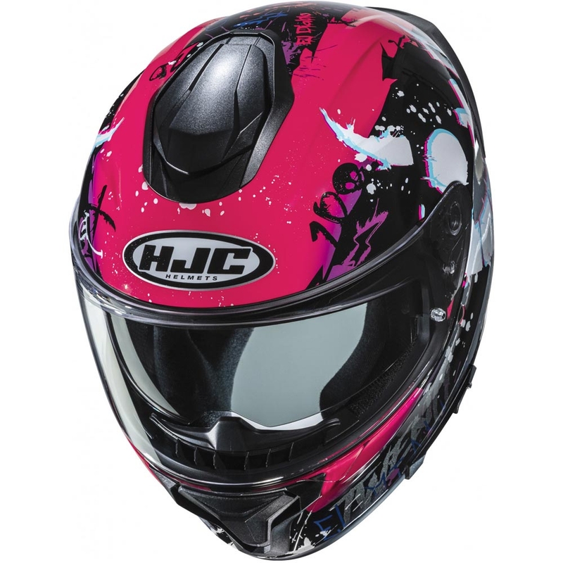 Cască integrală pentru motocicletă HJC C71 FQ20 MC8 negru-roz