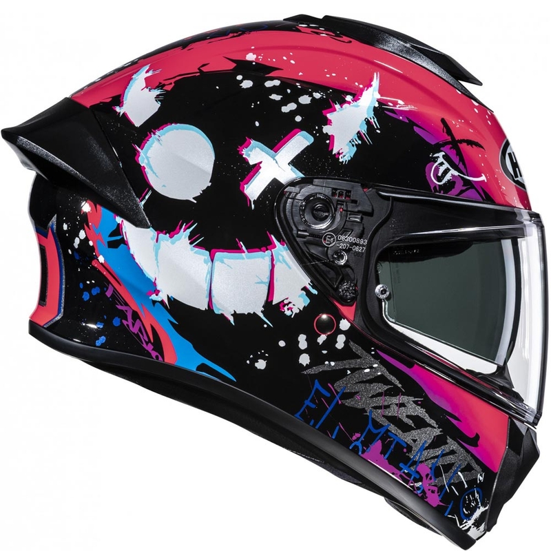 Cască integrală pentru motocicletă HJC C71 FQ20 MC8 negru-roz