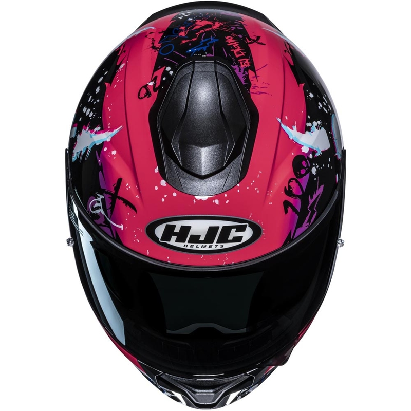 Cască integrală pentru motocicletă HJC C71 FQ20 MC8 negru-roz