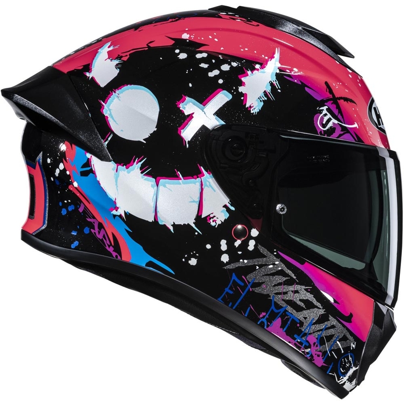 Cască integrală pentru motocicletă HJC C71 FQ20 MC8 negru-roz