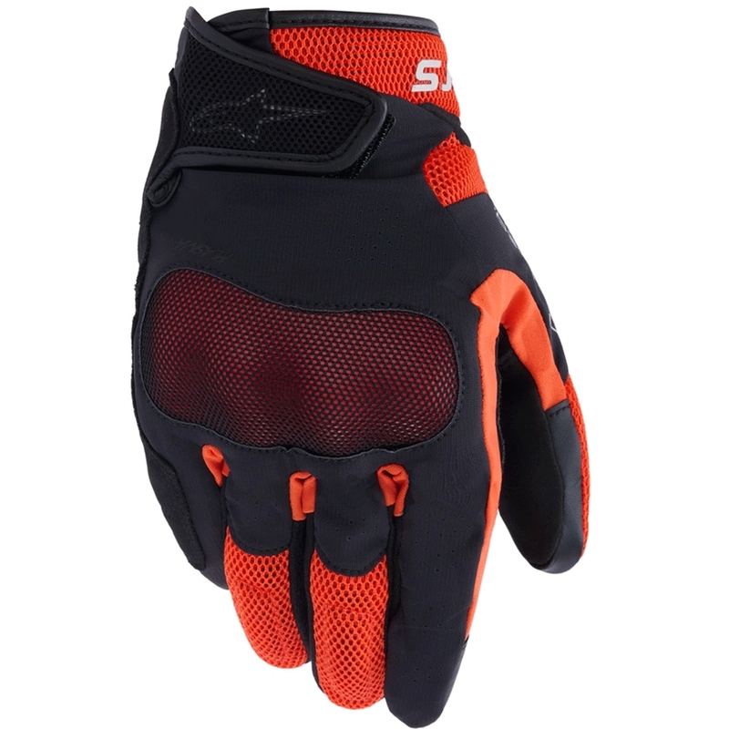 Mănuși moto Alpinestars Mogress Airflow negru-roșu-portocaliu