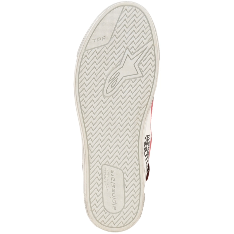 Ghete moto Alpinestars Stated Flair alb-roșu