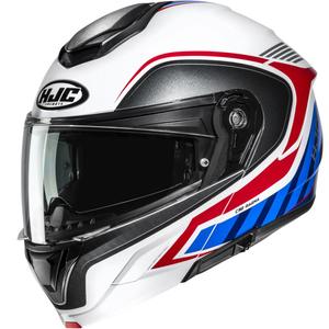 Cască de motocicletă pliabilă HJC C92 Ragna MC21 alb-roșu-albastru