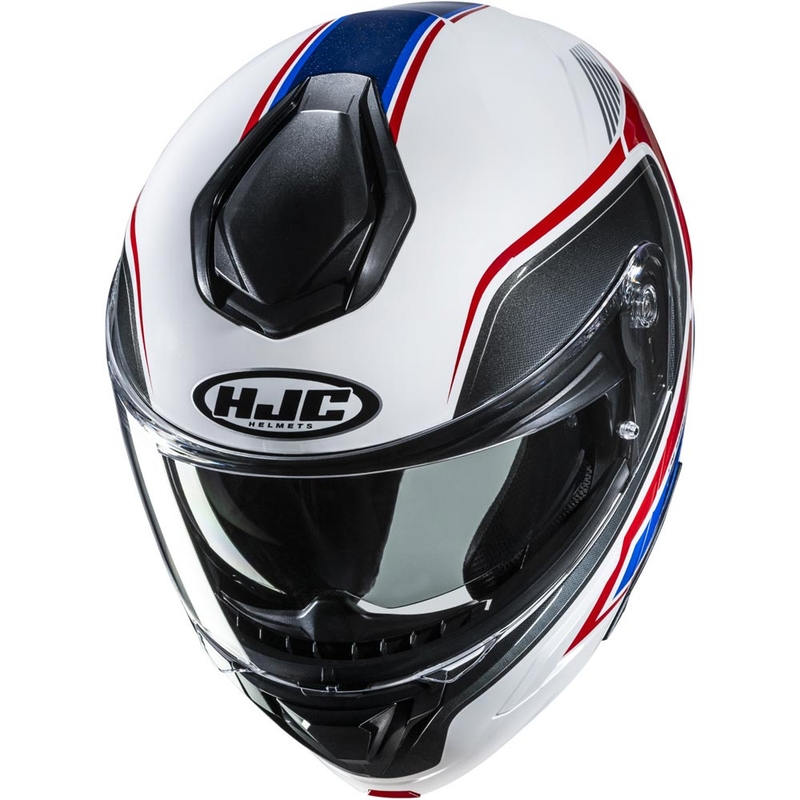 Cască de motocicletă pliabilă HJC C92 Ragna MC21 alb-roșu-albastru