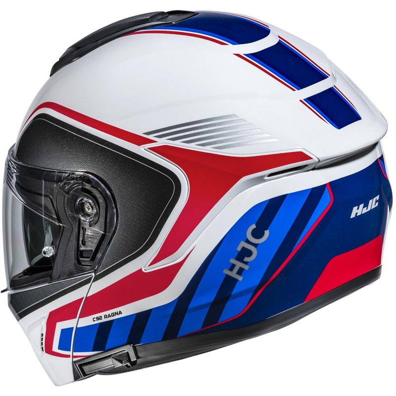 Cască de motocicletă pliabilă HJC C92 Ragna MC21 alb-roșu-albastru