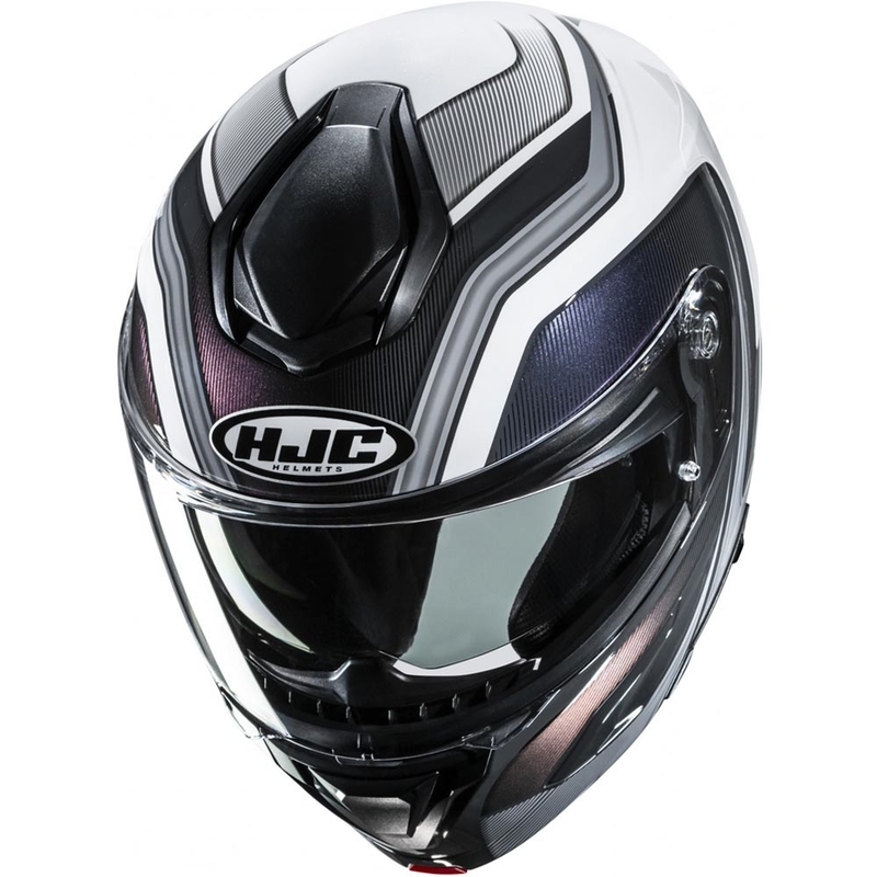 Cască de motocicletă pliabilă HJC C92 Sirius MC10 negru-alb