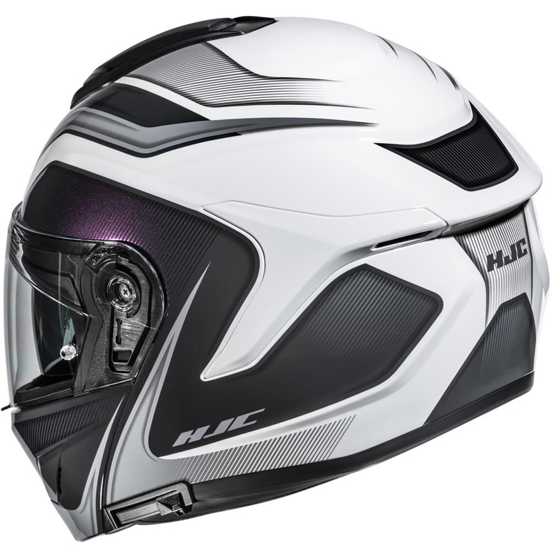 Cască de motocicletă pliabilă HJC C92 Sirius MC10 negru-alb