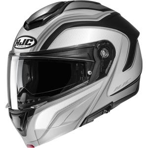 Cască de motocicletă pliabilă HJC C92 Sirius MC5SF negru-alb-argintiu