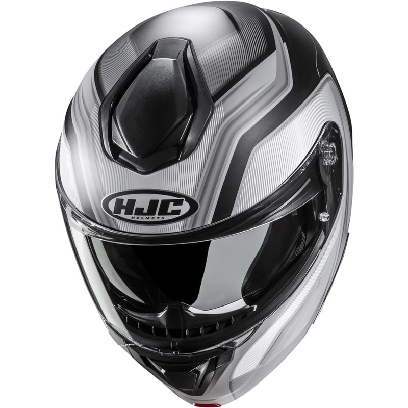 Cască de motocicletă pliabilă HJC C92 Sirius MC5SF negru-alb-argintiu