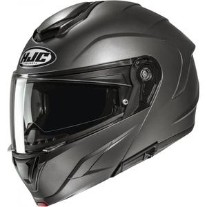 Cască de motocicletă pliabilă HJC C92 Solid, titan semi-mat