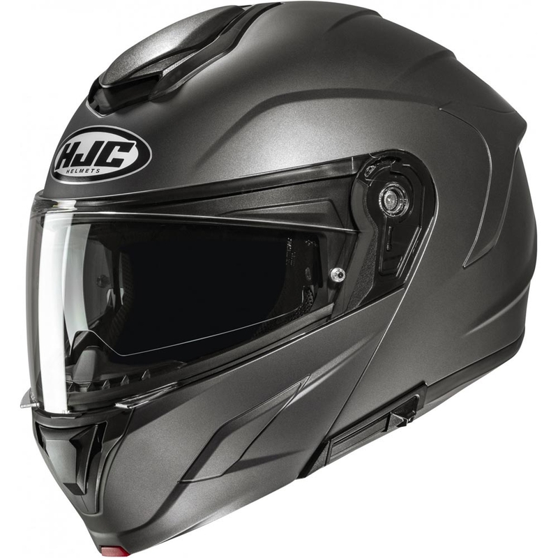 Cască de motocicletă pliabilă HJC C92 Solid, titan semi-mat