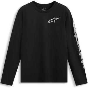 Tricou Alpinestars Trackside CSF cu mânecă lungă Negru-Alb