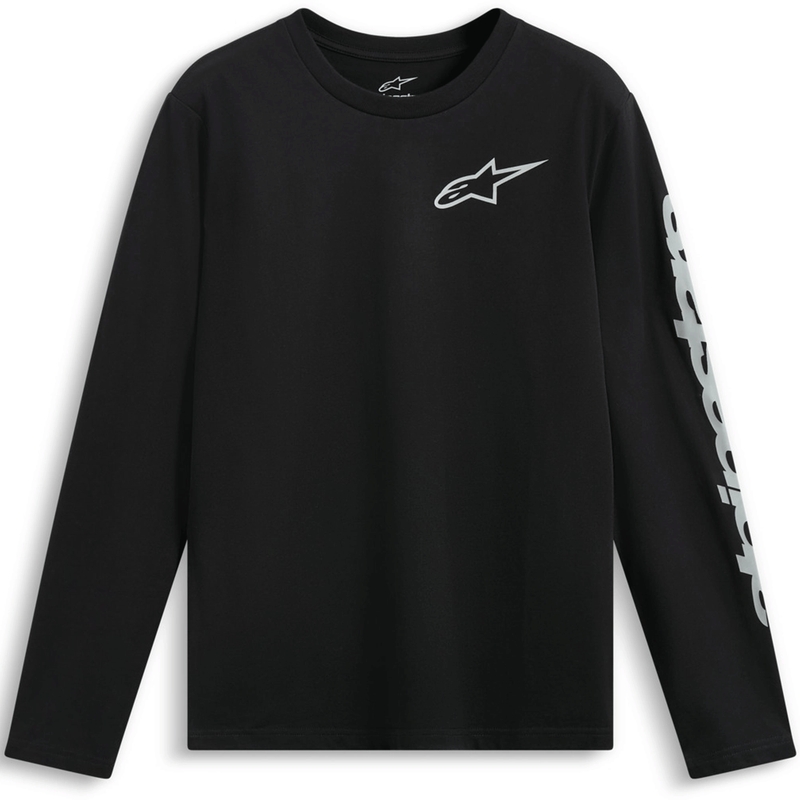 Tricou Alpinestars Trackside CSF cu mânecă lungă Negru-Alb