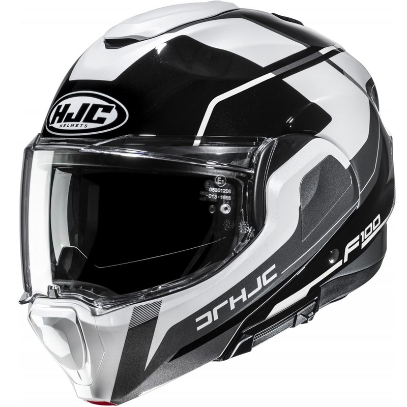 Cască de motocicletă pliabilă HJC F100 Astra MC5 negru-alb-gri