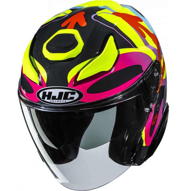 Cască de motocicletă deschisă HJC F31 Sora MC38, culoare neagră