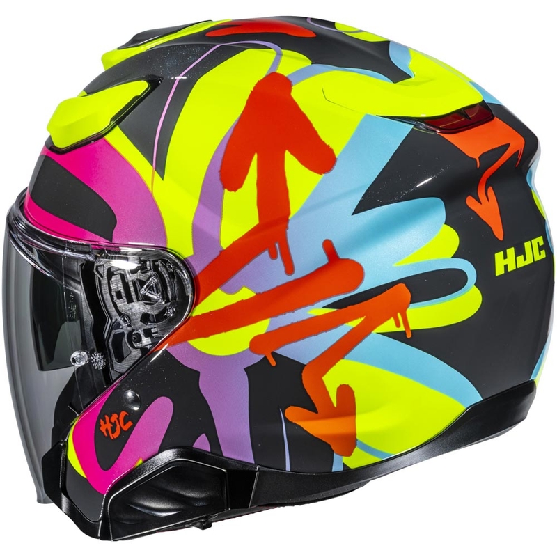 Cască de motocicletă deschisă HJC F31 Sora MC38, culoare neagră