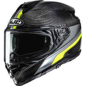 Cască integrală pentru motocicletă HJC F72 Carbon Eos MC3H negru-galben fluo