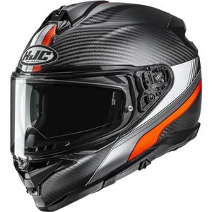 Cască integrală pentru motocicletă HJC F72 Carbon Eos MC6HSF negru-portocaliu