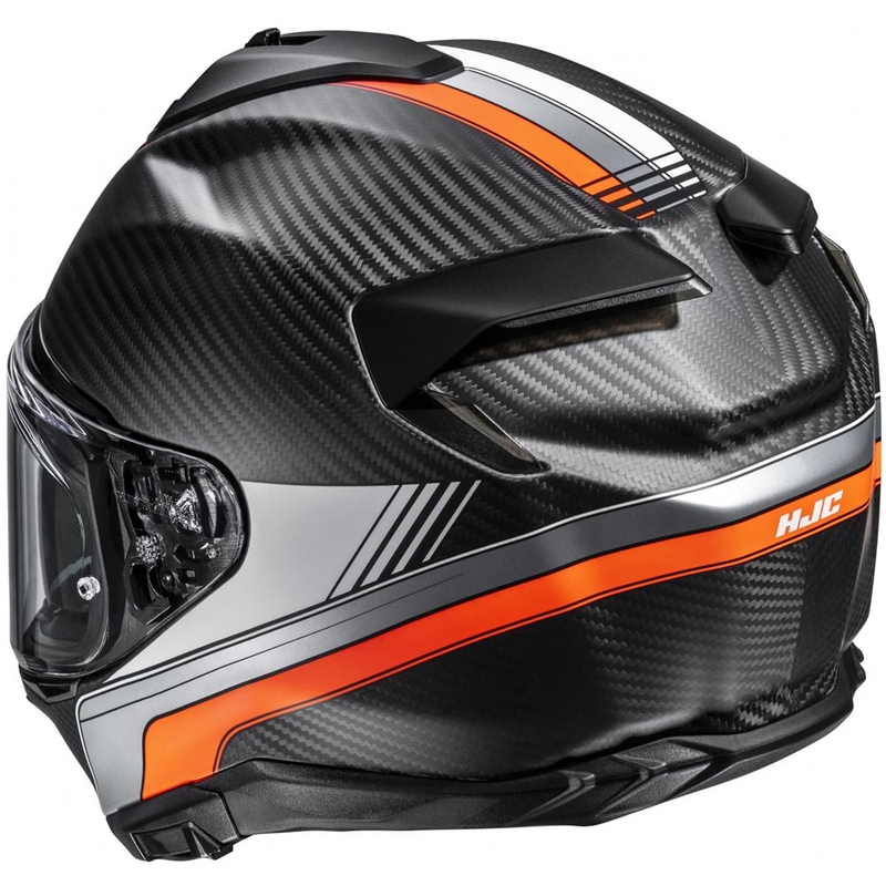 Cască integrală pentru motocicletă HJC F72 Carbon Eos MC6HSF negru-portocaliu
