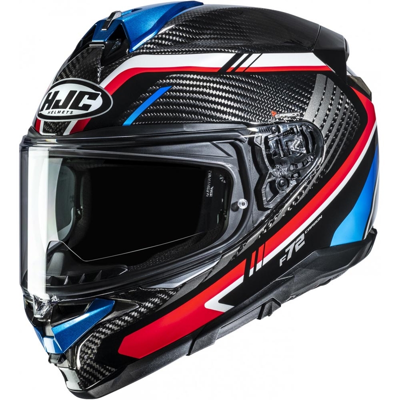 Cască integrală pentru motocicletă HJC F72 Carbon Kairo MC21 negru-albastru-roșu-alb