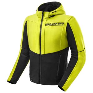 Hanorac motociclist Shima Daybreaker negru-galben fluo