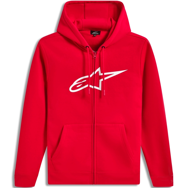 Hanorac Alpinestars Ageless Zip Hanorac 3 roșu-alb