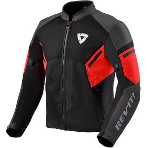 Revit GT-R Air 3 jachetă de motocicletă negru-fluo roșu