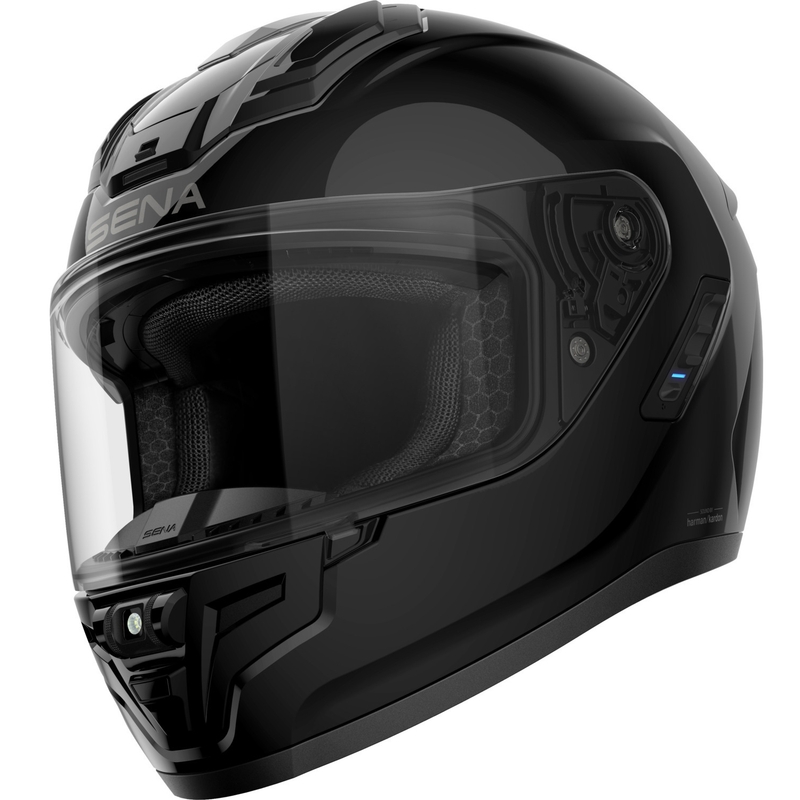 Cască integrală pentru motocicletă SENA Phantom cu interfon, neagră