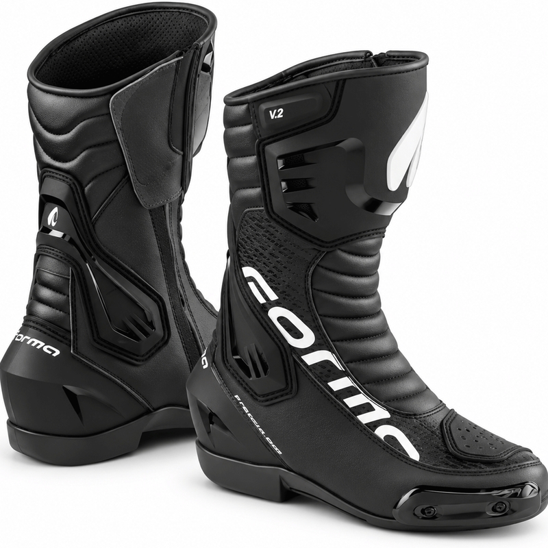 Ghete de motocicletă Forma Freccia EVO V.2 negru-alb