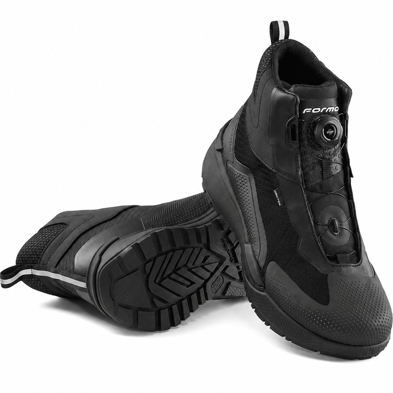 Ghete moto Forma Explorer Dry negru-negru
