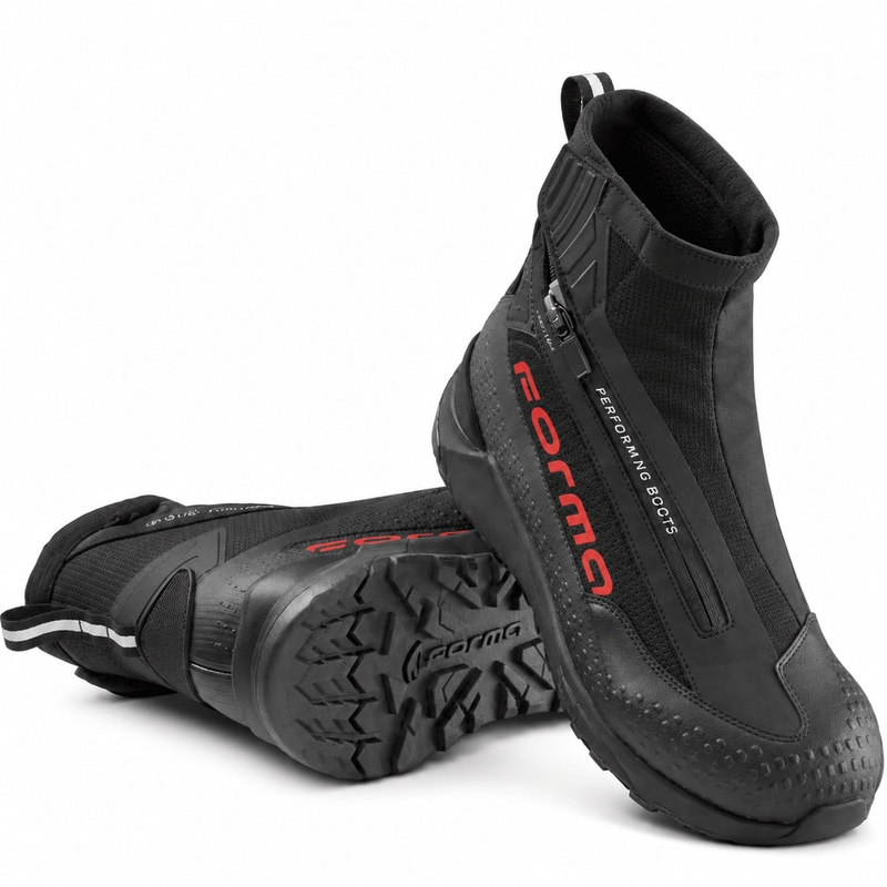 Ghete Motocicletă Forma Speed X Dry Negru-Roșu-Negru