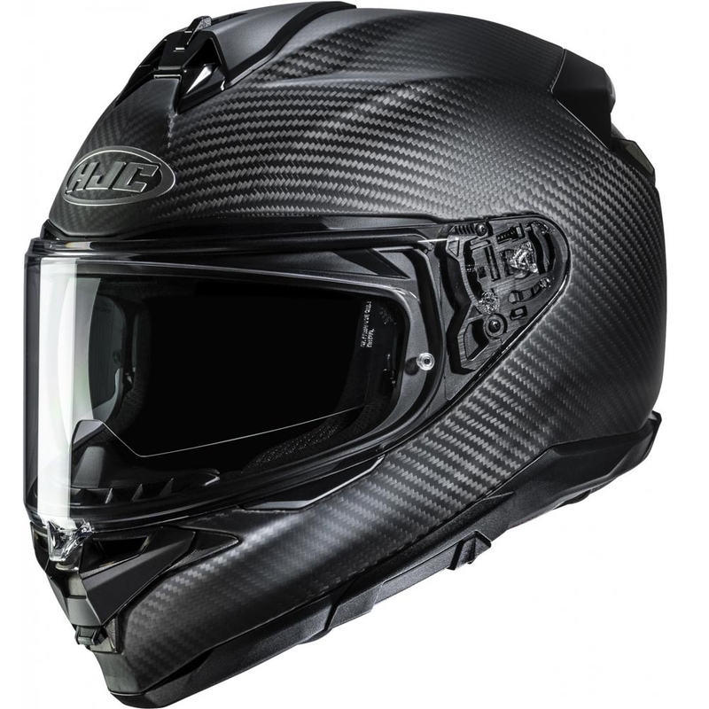 Cască integrală HJC F72 Carbon Solid, neagră mat