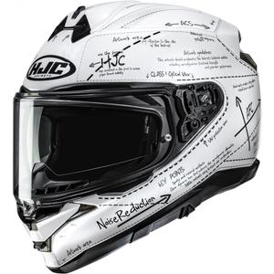 Cască integrală pentru motocicletă HJC F72 Odyssea MC10 alb-negru