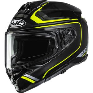 Cască integrală pentru motocicletă HJC F72 Oflo MC3H negru-galben fluo