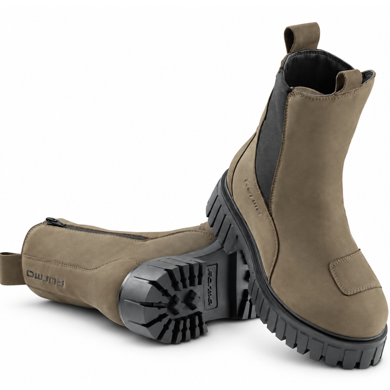 Ghete moto Forma Spirit Lady Dry maro-negru