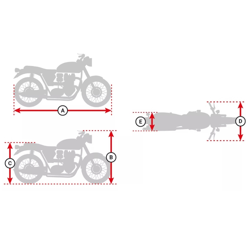 Husă motocicletă Oxford Solatex argintie