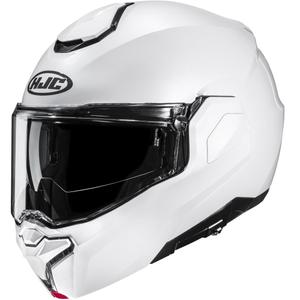Cască de motocicletă HJC i101 Solid flip-up, alb perlat