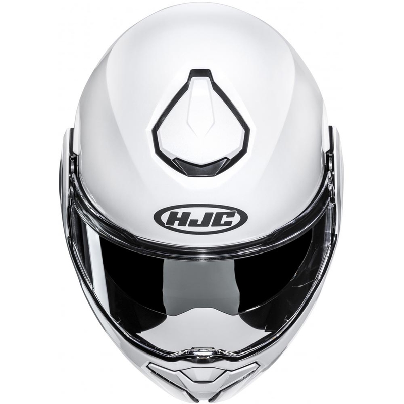 Cască de motocicletă HJC i101 Solid flip-up, alb perlat