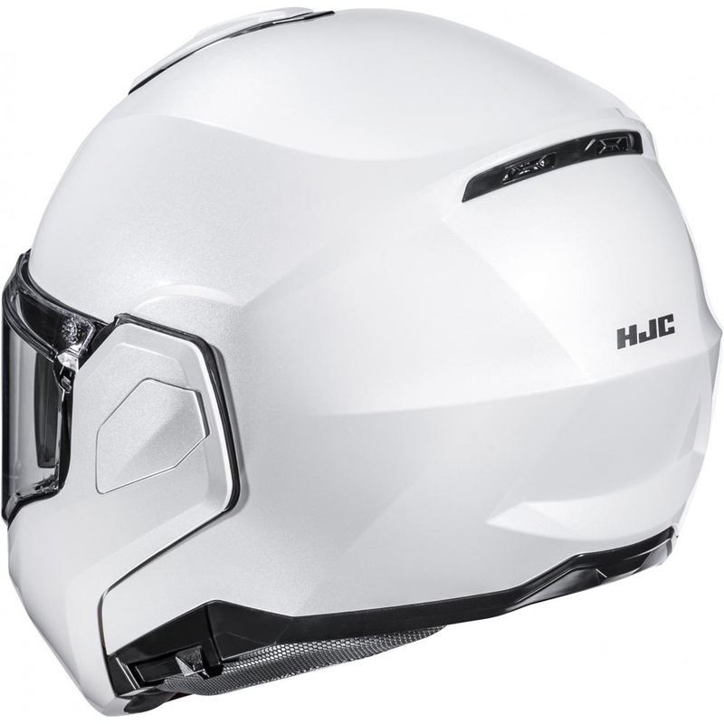 Cască de motocicletă HJC i101 Solid flip-up, alb perlat