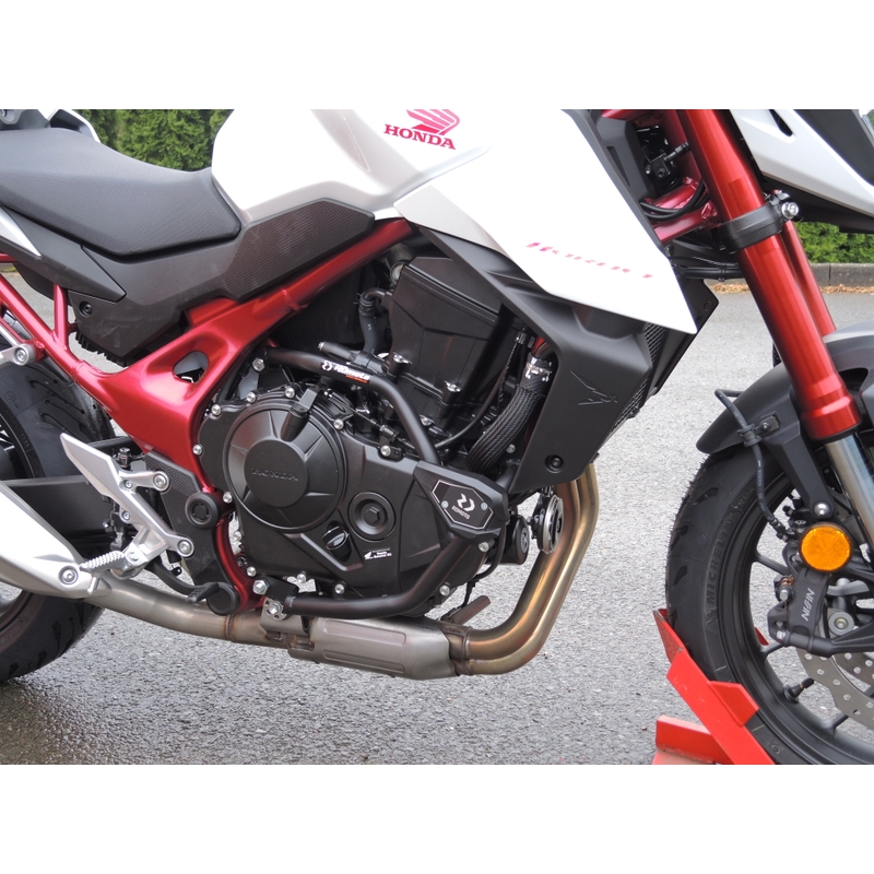 Engine guards RDMOTO Negru (with protectors) pentru HONDA CB 750 Hornet 2022-2025