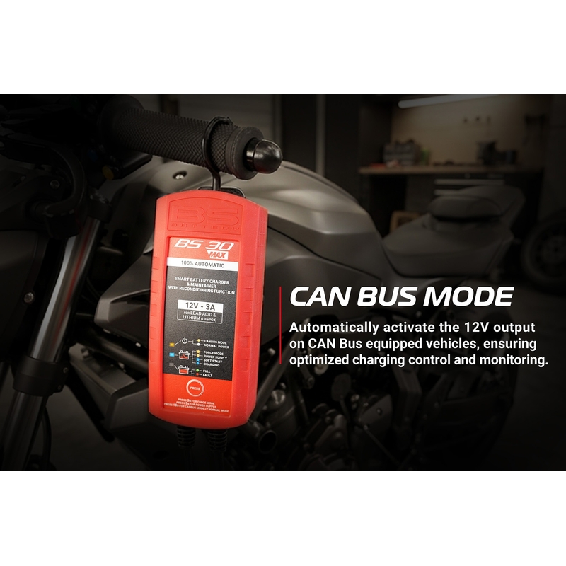 Incarcator de baterii BS-BATTERY SMART (suitable also for Lithium) 12V 3A