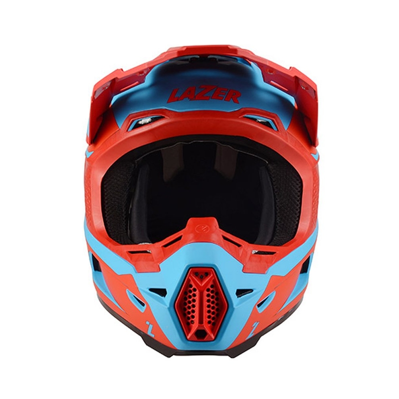 Cască de motocross Lazer X9 Sprocket roșu-albastru