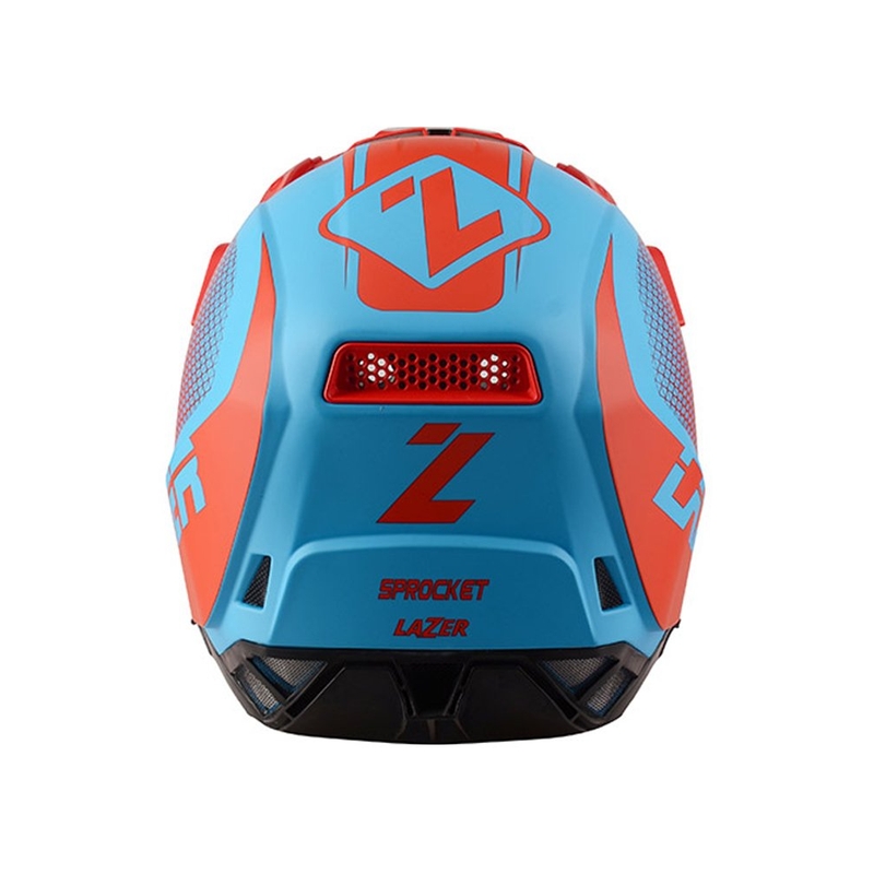 Cască de motocross Lazer X9 Sprocket roșu-albastru