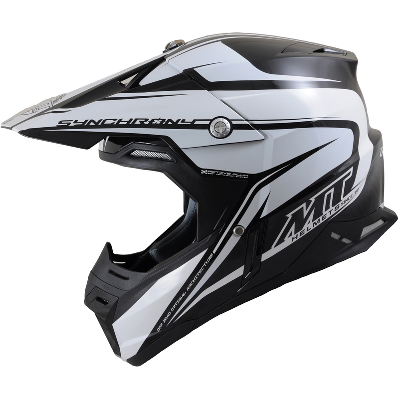 MT Synchrony Duality Motocross Cască de motocross negru/alb