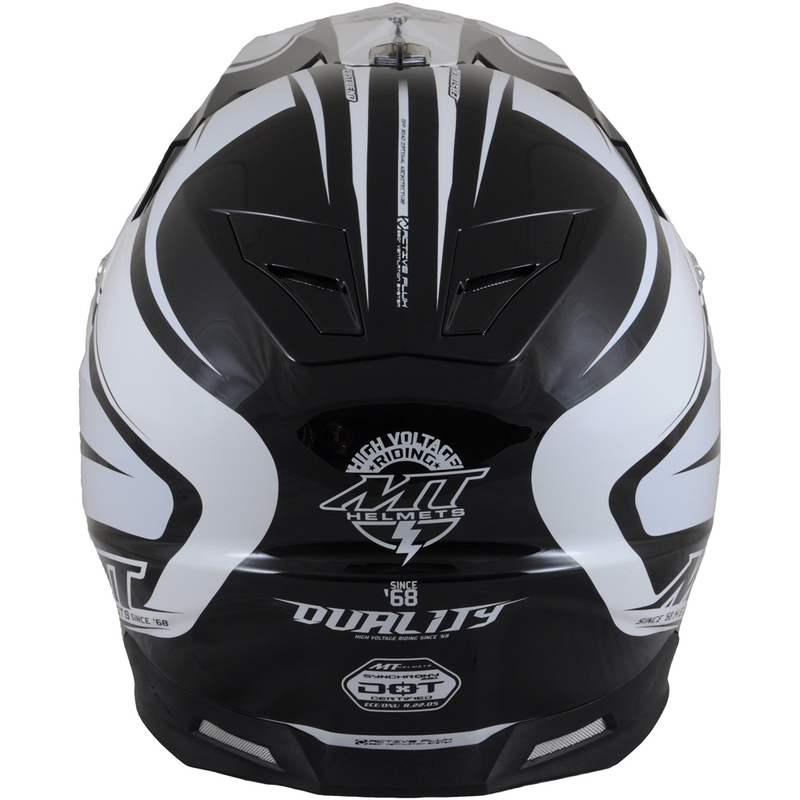 MT Synchrony Duality Motocross Cască de motocross negru/alb